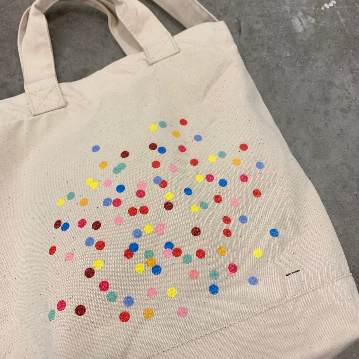 Dots Cross Body Tote Bag