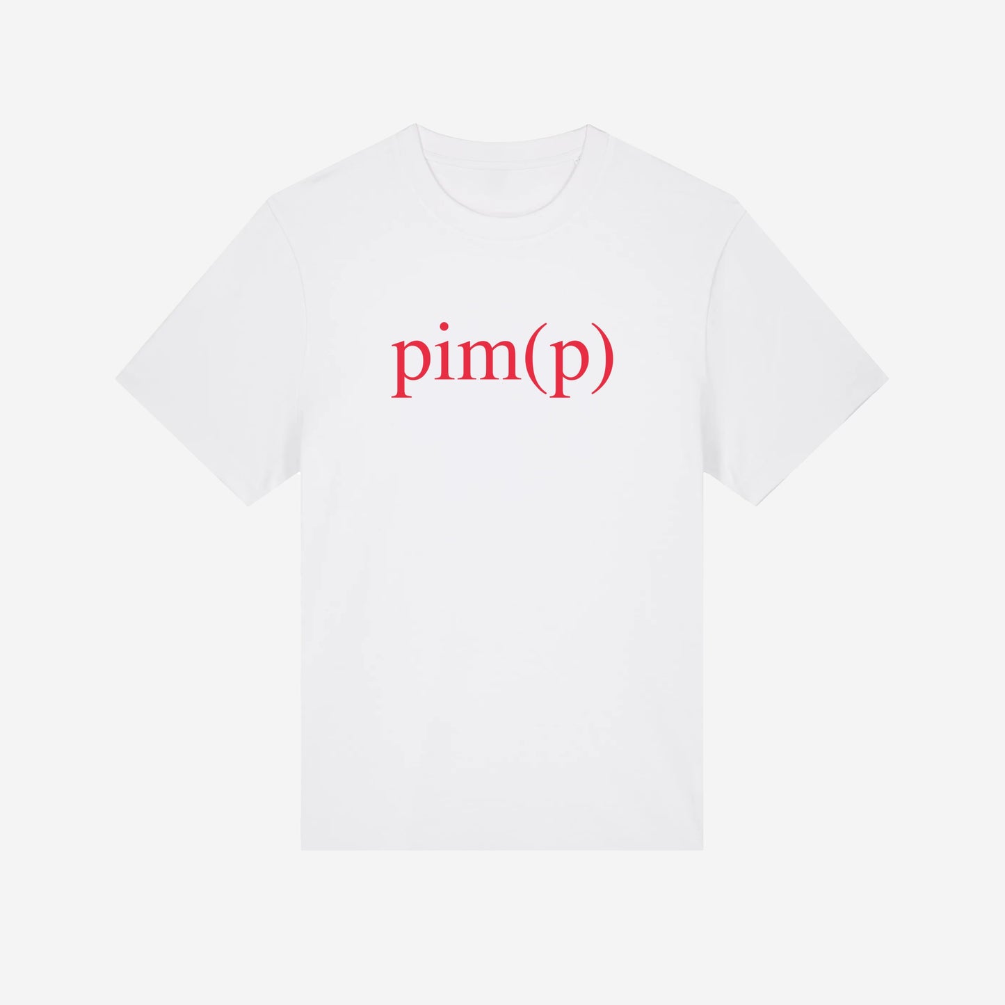 pim(p) Singlestitch Tee - White/Red