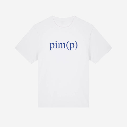 pim(p) Singlestitch Tee - White/Royal