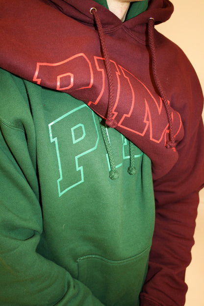 Pim College Hoodie - Burgundy/Red