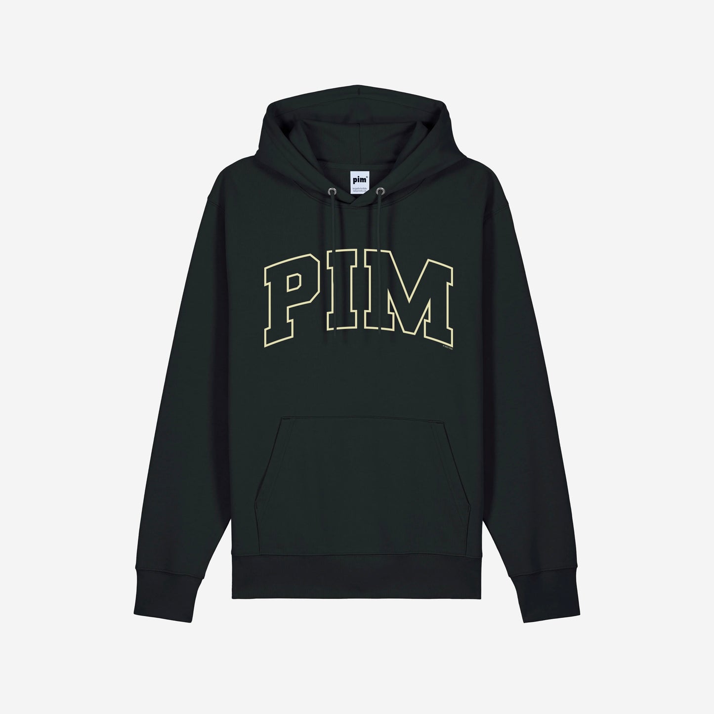 Pim College Hoodie - Black/Cream