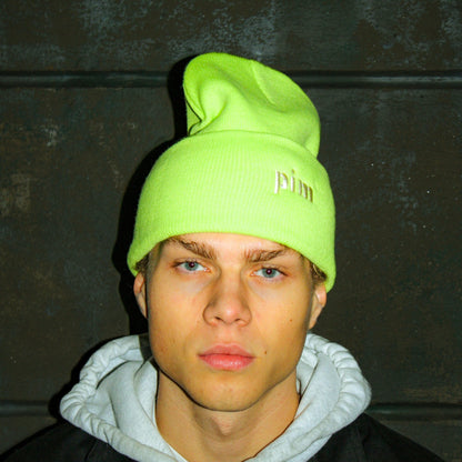 Pim & Carhartt WIP Watch Hat - Neon Green